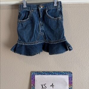 Denim Ruffle Skirt for Kids